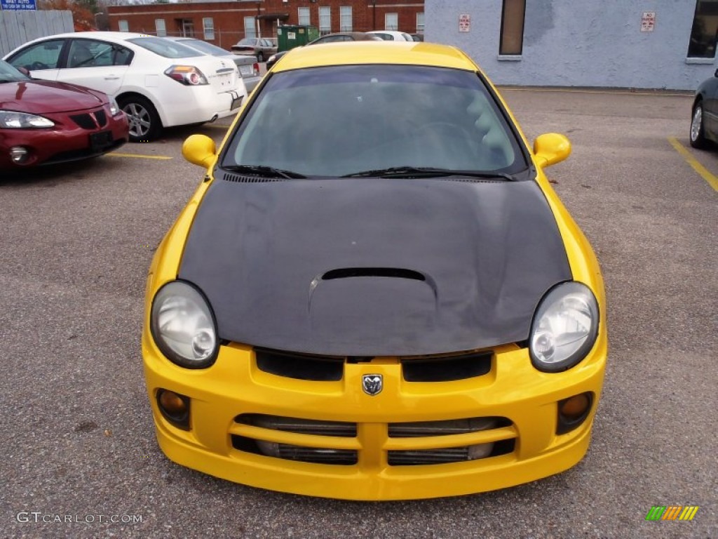 2003 Neon SRT-4 - Solar Yellow / Dark Slate Gray photo #2