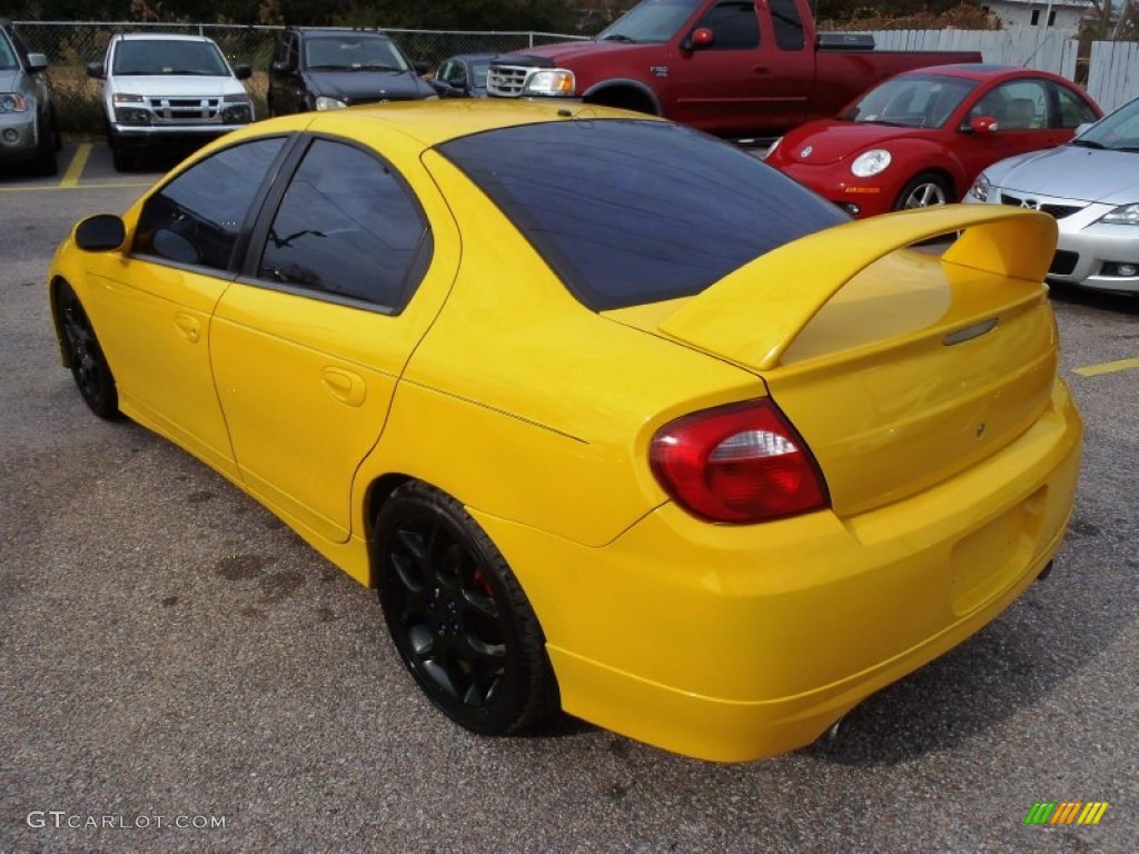 2003 Neon SRT-4 - Solar Yellow / Dark Slate Gray photo #6