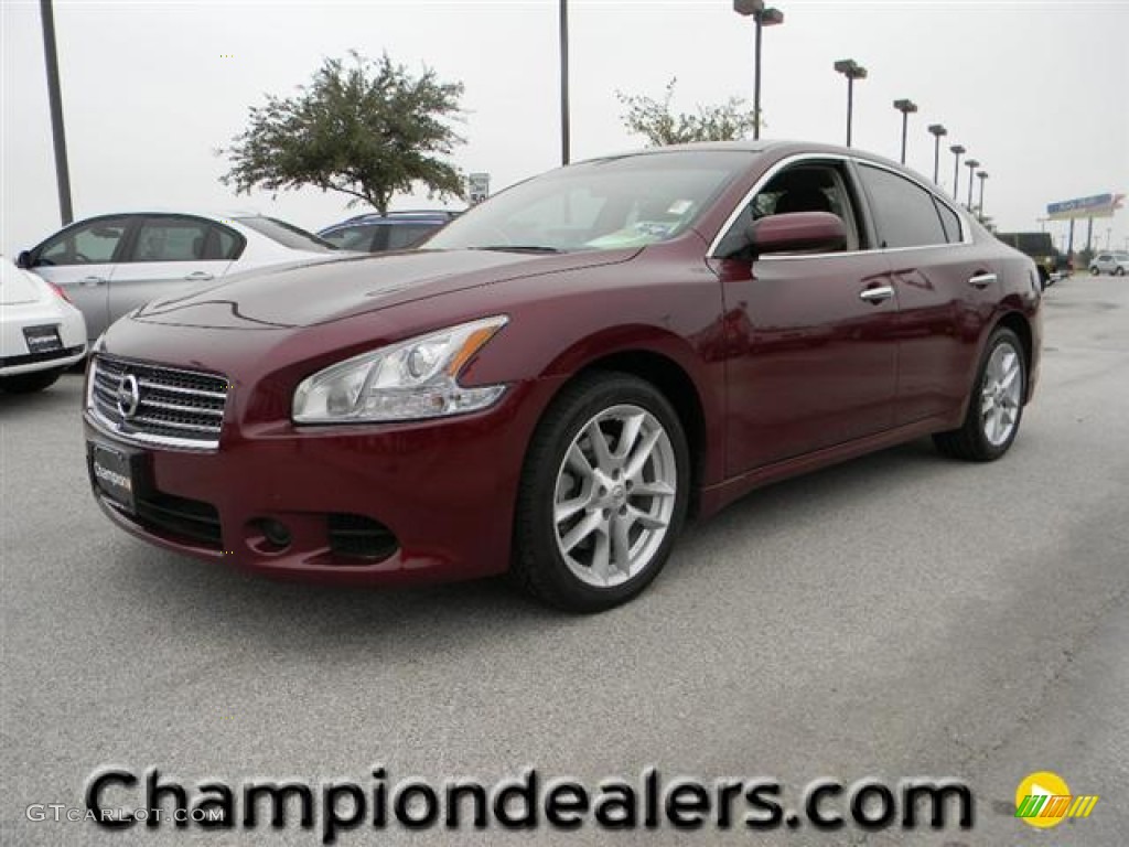 2010 Maxima 3.5 S - Tuscan Sun Red / Charcoal photo #1