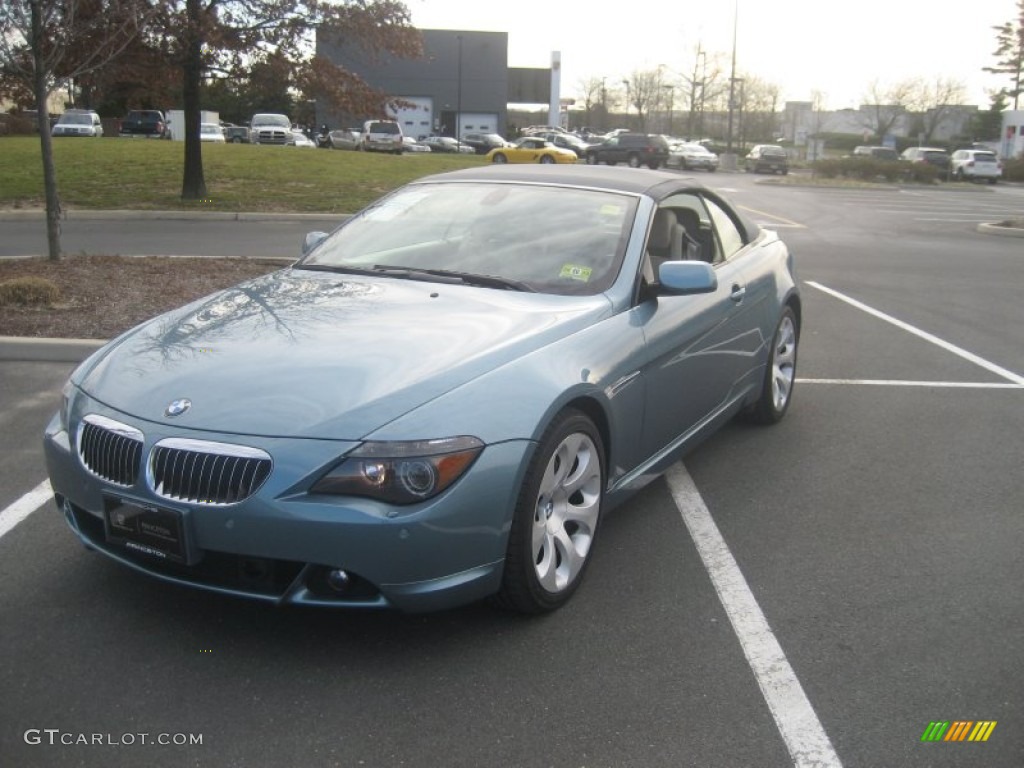 2007 6 Series 650i Convertible - Atlantic Blue Metallic / Cream Beige photo #1