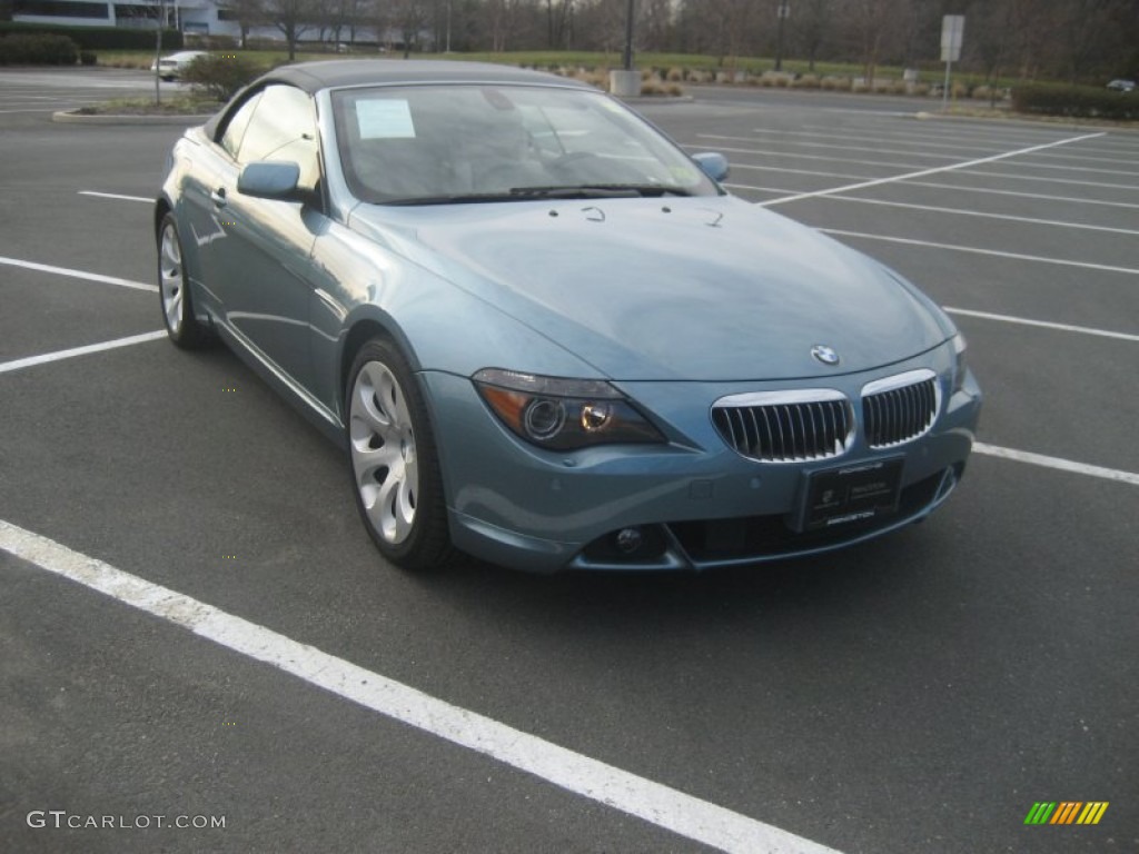 2007 6 Series 650i Convertible - Atlantic Blue Metallic / Cream Beige photo #3