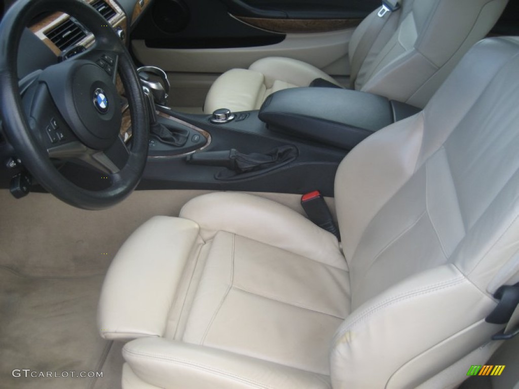 Cream Beige Interior 2007 BMW 6 Series 650i Convertible Photo #58284788