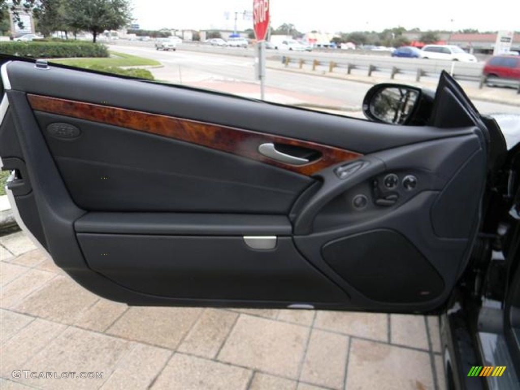 2007 Mercedes-Benz SL 55 AMG Roadster Black Door Panel Photo #58285241