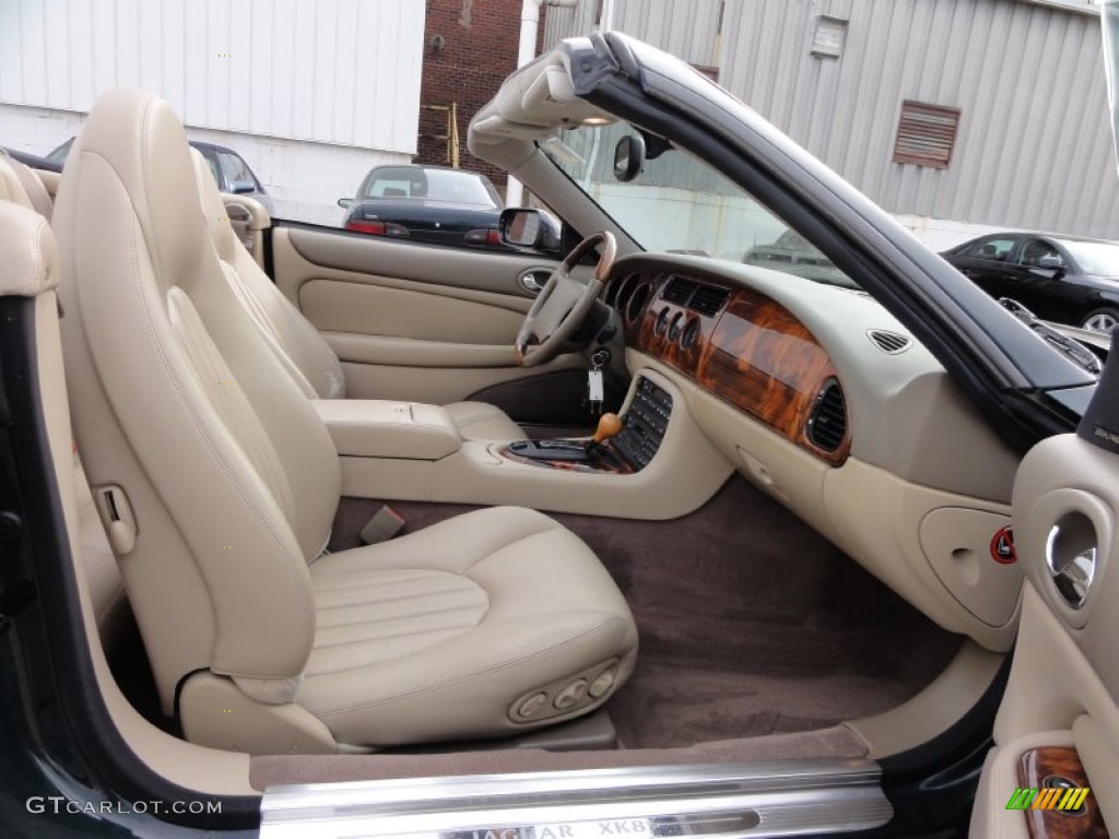 2000 XK XK8 Convertible - British Racing Green / Ivory photo #20