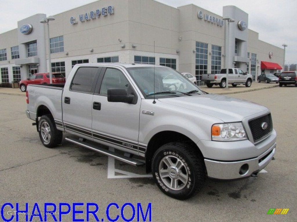 2006 F150 XLT SuperCrew 4x4 - Silver Metallic / Medium Flint photo #1