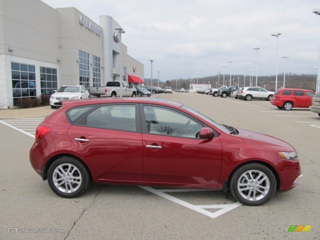 Spicy Red 2011 Kia Forte EX 5 Door Exterior Photo #58287833