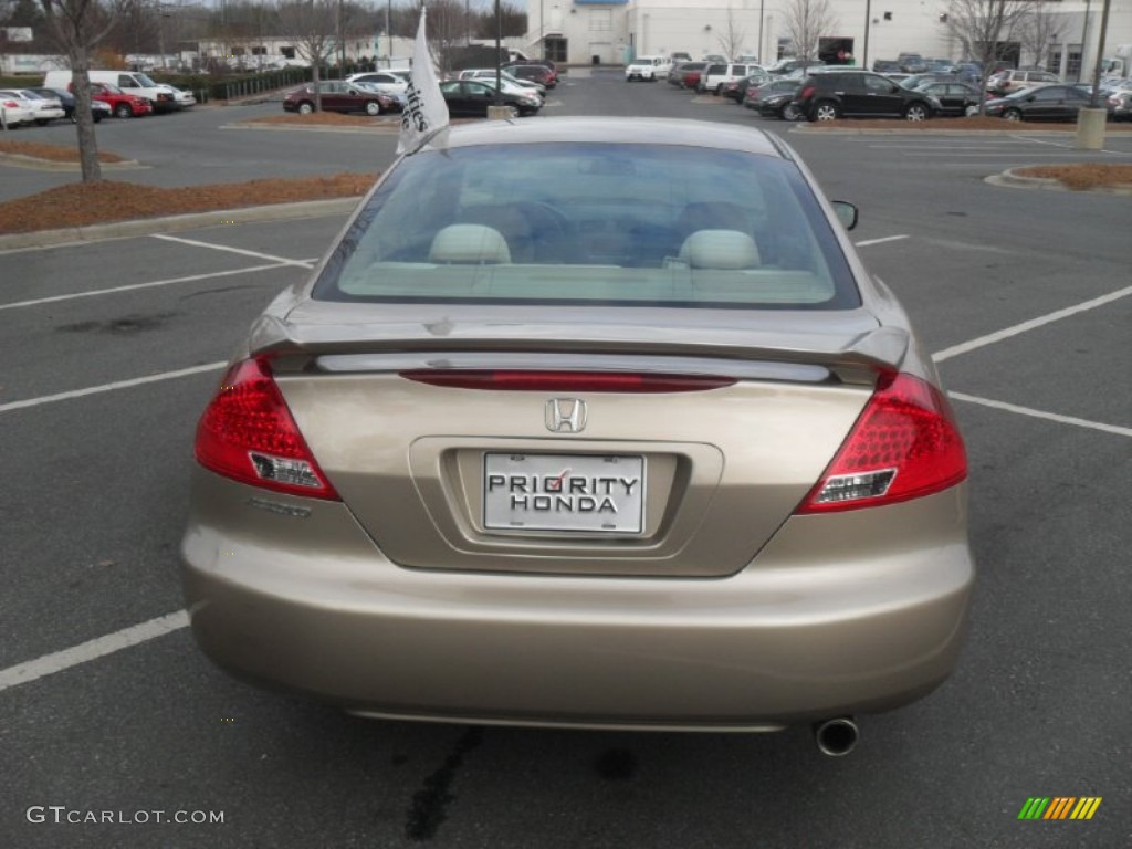 2007 Accord EX Coupe - Desert Mist Metallic / Ivory photo #3