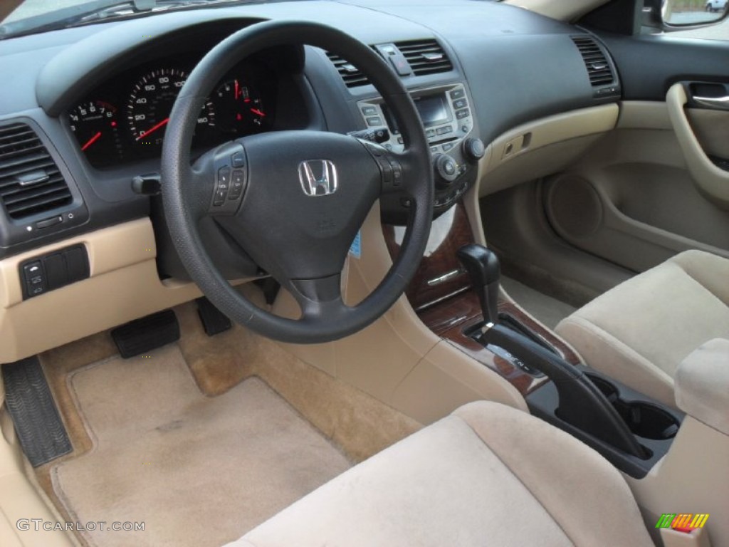2007 Accord EX Coupe - Desert Mist Metallic / Ivory photo #25