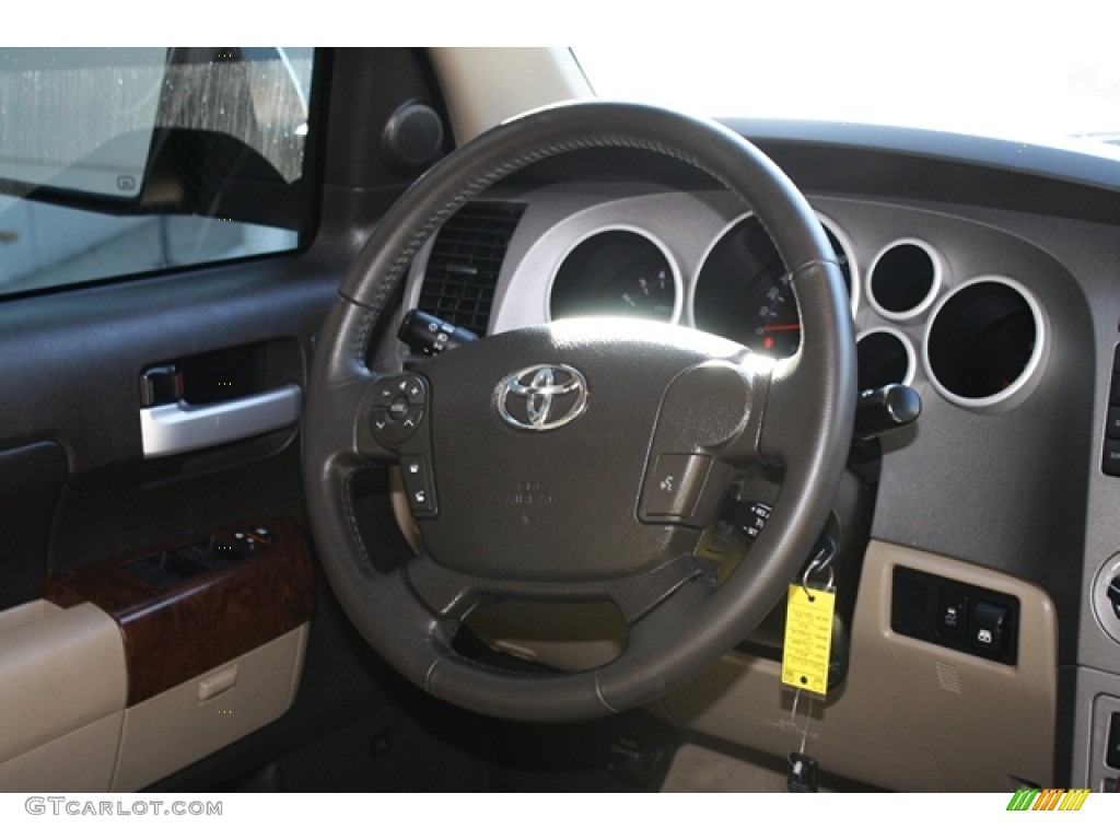 2010 Tundra Limited CrewMax 4x4 - Pyrite Brown Mica / Sand Beige photo #15