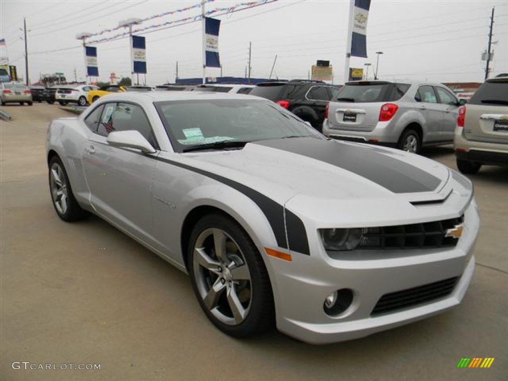 2012 Camaro SS/RS Coupe - Silver Ice Metallic / Black photo #3