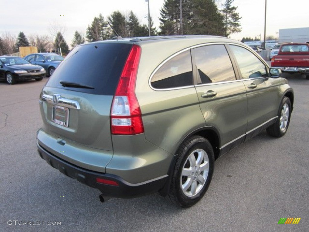 2008 CR-V EX-L 4WD - Green Tea Metallic / Ivory photo #7