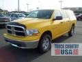 2009 Detonator Yellow Dodge Ram 1500 SLT Crew Cab 4x4  photo #1