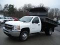 2012 Summit White Chevrolet Silverado 3500HD WT Regular Cab 4x4 Dump Truck  photo #2