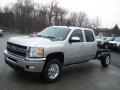 Sheer Silver Metallic - Silverado 2500HD LTZ Crew Cab 4x4 Chassis Photo No. 2