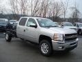 Sheer Silver Metallic - Silverado 2500HD LTZ Crew Cab 4x4 Chassis Photo No. 4