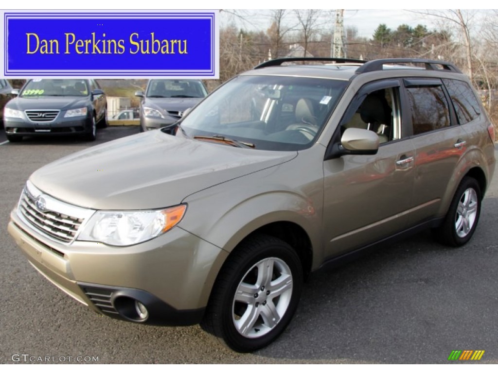 2009 Forester 2.5 X Limited - Sage Green Metallic / Black photo #1