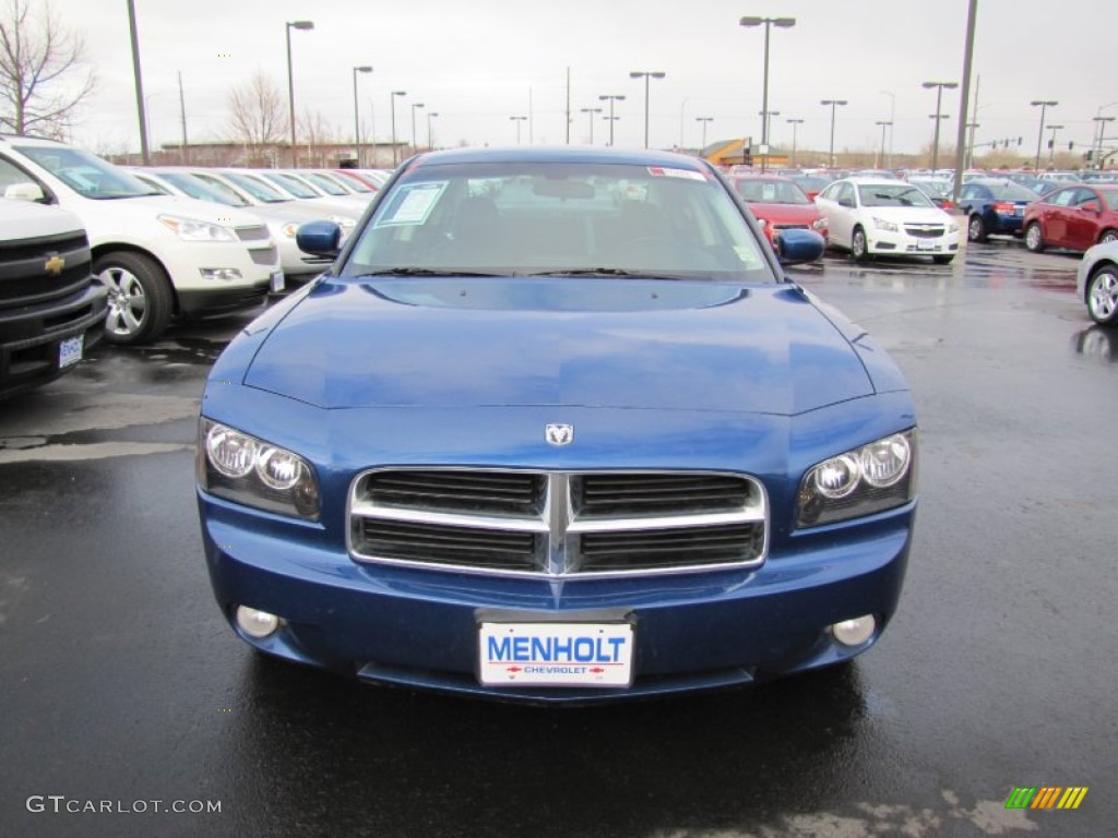 2010 Charger SXT AWD - Deep Water Blue Pearl / Dark Slate Gray photo #2