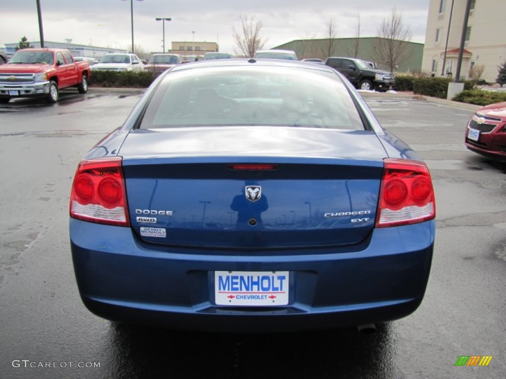 2010 Charger SXT AWD - Deep Water Blue Pearl / Dark Slate Gray photo #6
