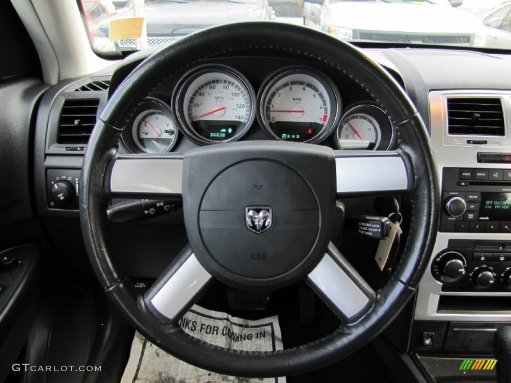 2010 Dodge Charger SXT AWD Dark Slate Gray Steering Wheel Photo #58294925