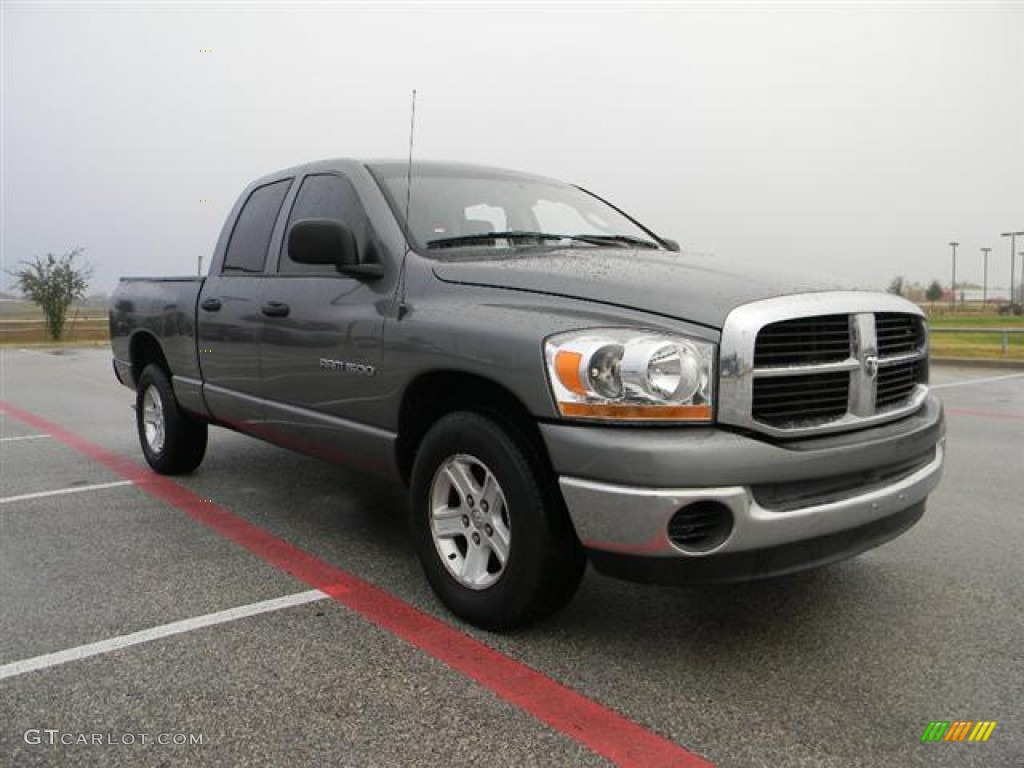 2006 Ram 1500 SLT Quad Cab - Mineral Gray Metallic / Medium Slate Gray photo #3