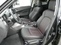 Black/Red Leather/Silver Trim 2012 Nissan Juke SL AWD Interior Color