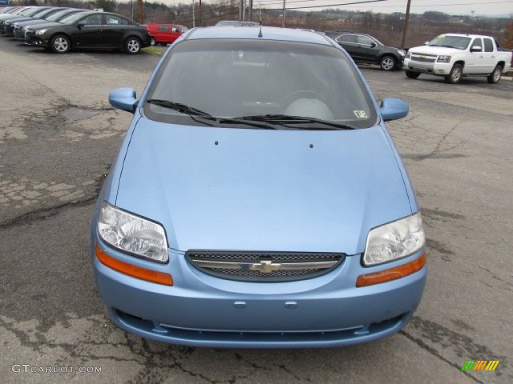 2005 Aveo LS Hatchback - Pastel Blue Metallic / Gray photo #10