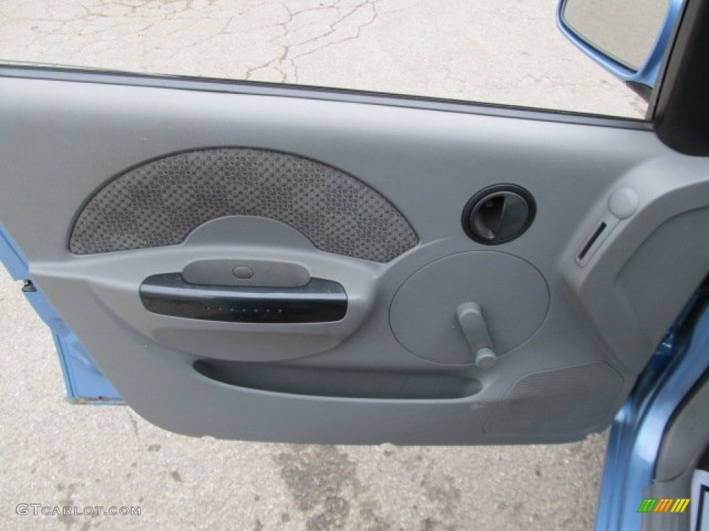 2005 Aveo LS Hatchback - Pastel Blue Metallic / Gray photo #12