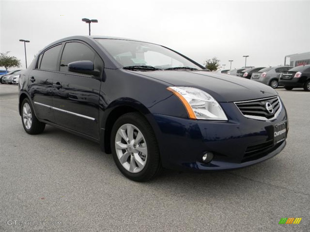 2012 Sentra 2.0 SL - Blue Onyx / Charcoal photo #3
