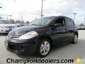 2012 Super Black Nissan Versa 1.8 SL Hatchback  photo #1