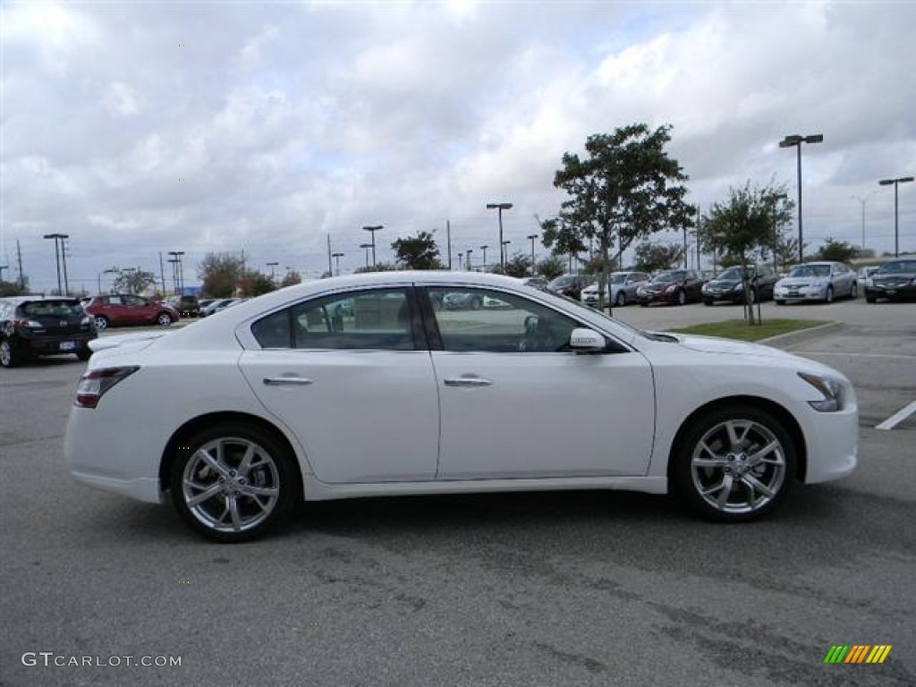 2012 Maxima 3.5 SV Sport - Winter Frost White / Charcoal photo #4
