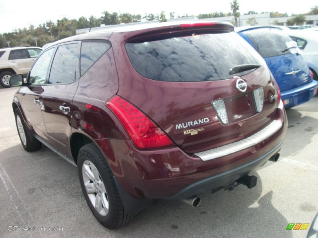 2007 Murano S AWD - Merlot Pearl / Cafe Latte photo #2