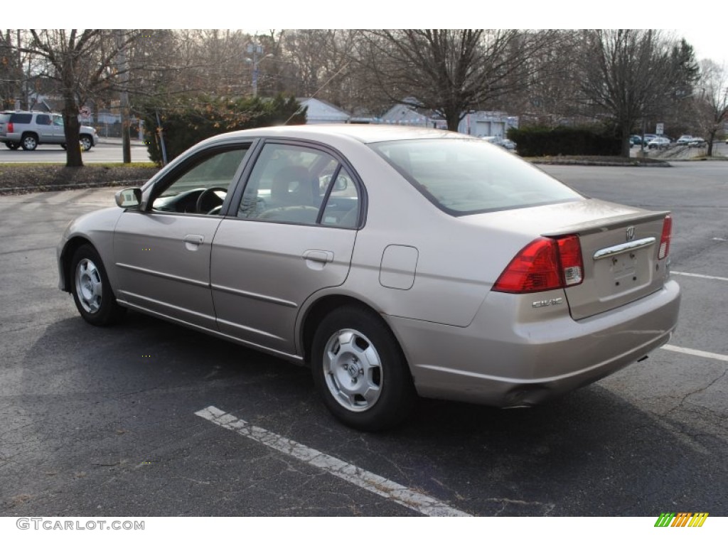 2003 Civic Hybrid Sedan - Titanium Metallic / Beige photo #4