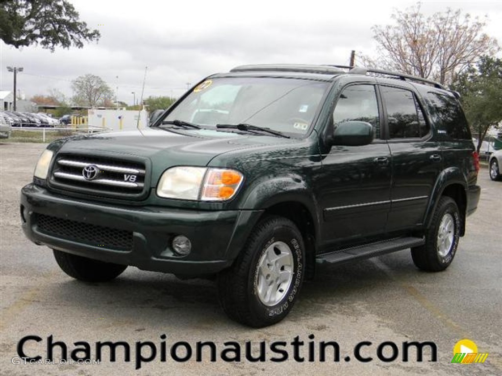 2002 Sequoia Limited - Imperial Jade Green Mica / Oak photo #1