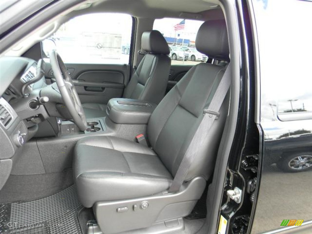 Ebony Interior 2012 Chevrolet Silverado 1500 LTZ Crew Cab 4x4 Photo #58303073