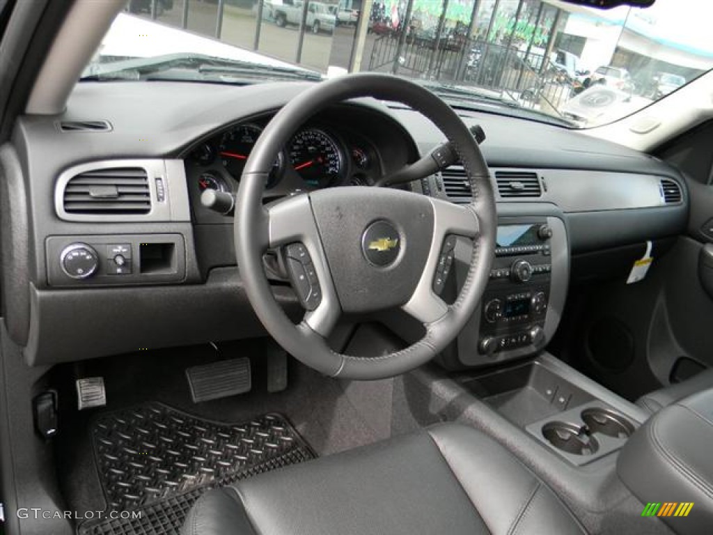 2012 Chevrolet Silverado 1500 LTZ Crew Cab 4x4 Ebony Dashboard Photo #58303078