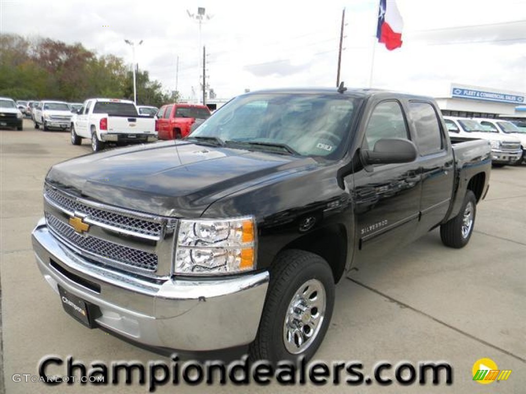 2012 Silverado 1500 LT Crew Cab - Black / Light Titanium/Dark Titanium photo #1