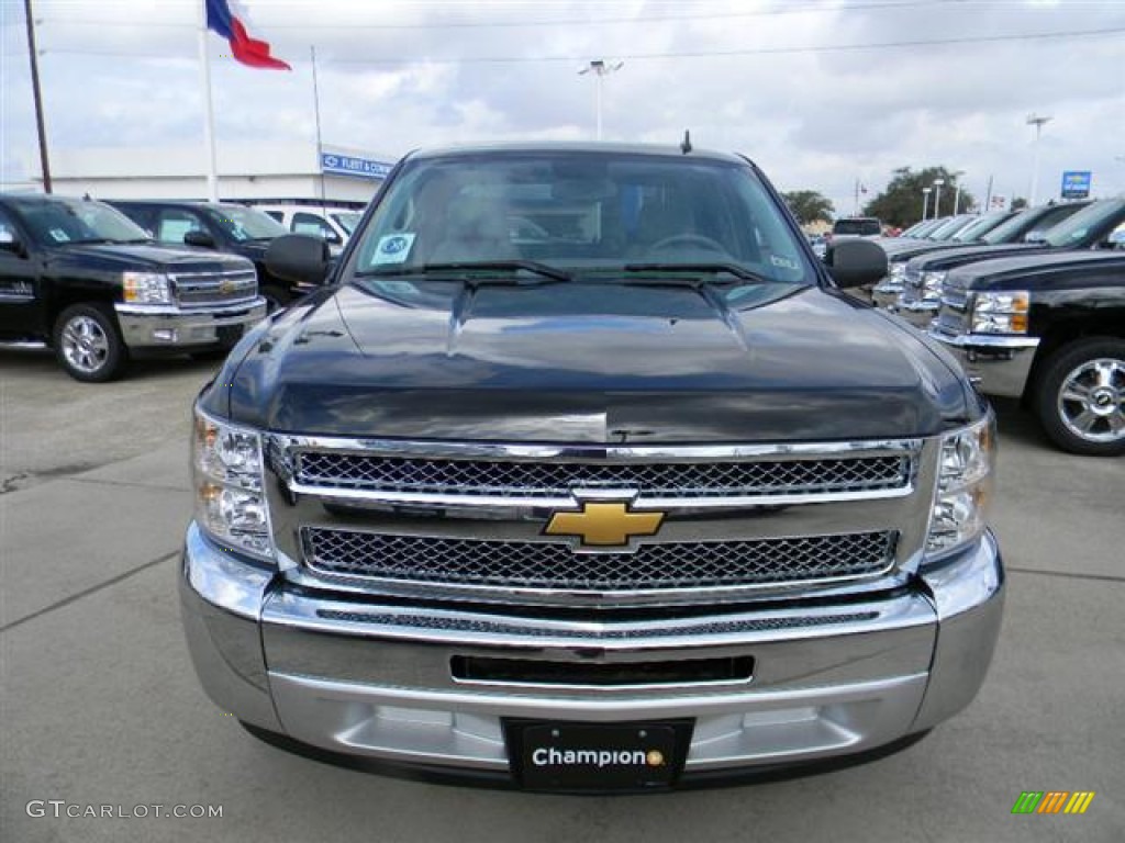 2012 Silverado 1500 LT Crew Cab - Black / Light Titanium/Dark Titanium photo #2