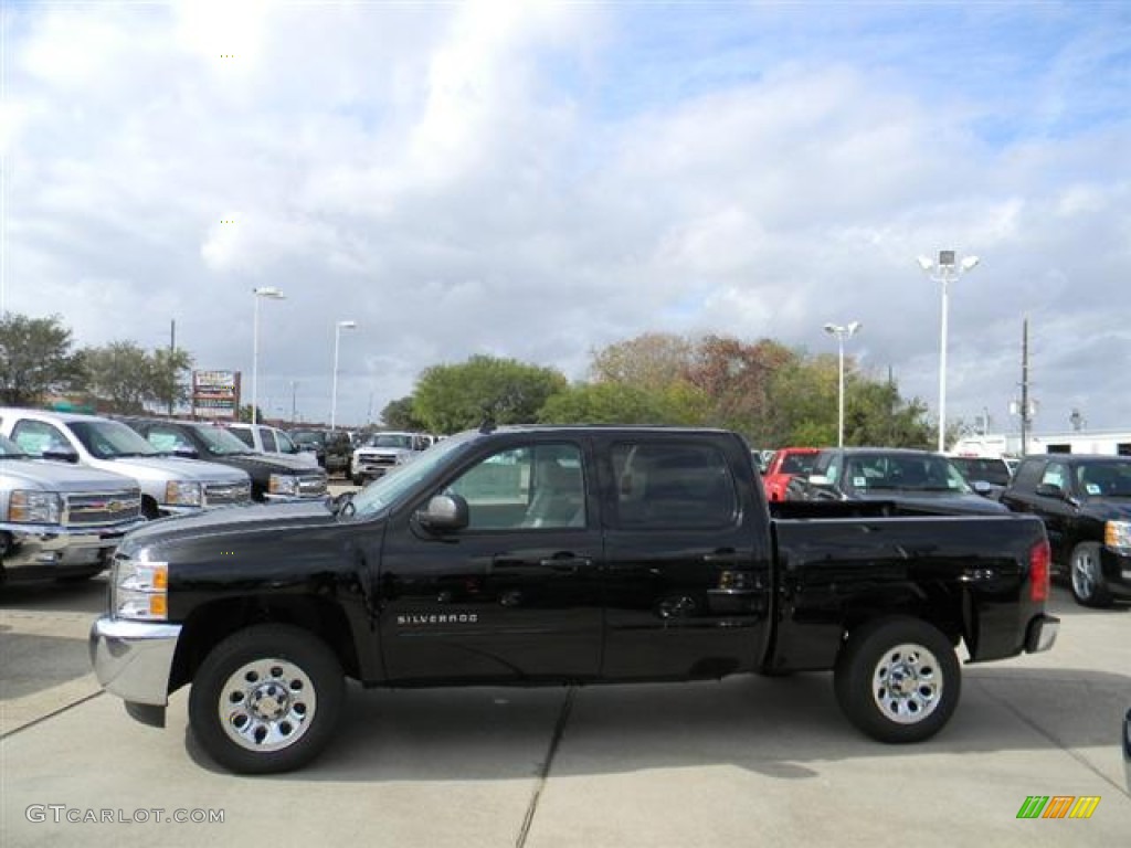 2012 Silverado 1500 LT Crew Cab - Black / Light Titanium/Dark Titanium photo #7