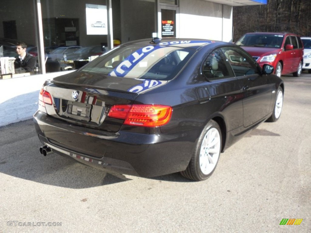 2011 3 Series 328i xDrive Coupe - Jet Black / Black photo #7