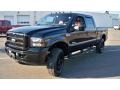 Black 2007 Ford F350 Super Duty Lariat Outlaw Crew Cab 4x4