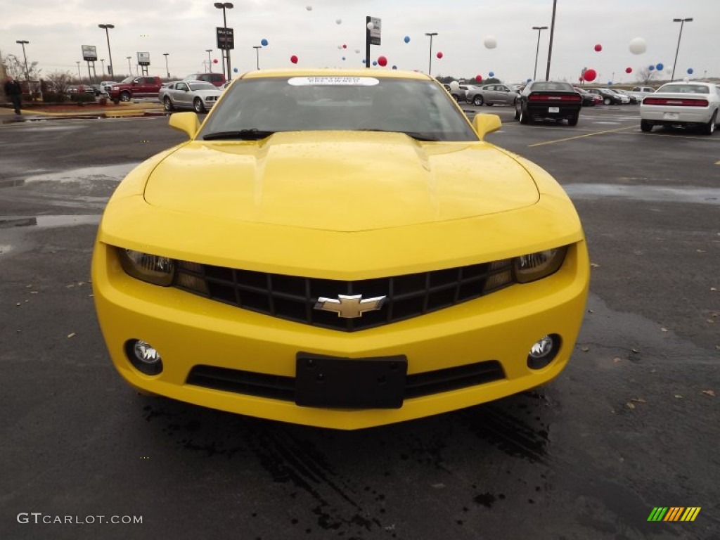 2011 Camaro LT Coupe - Rally Yellow / Black photo #2