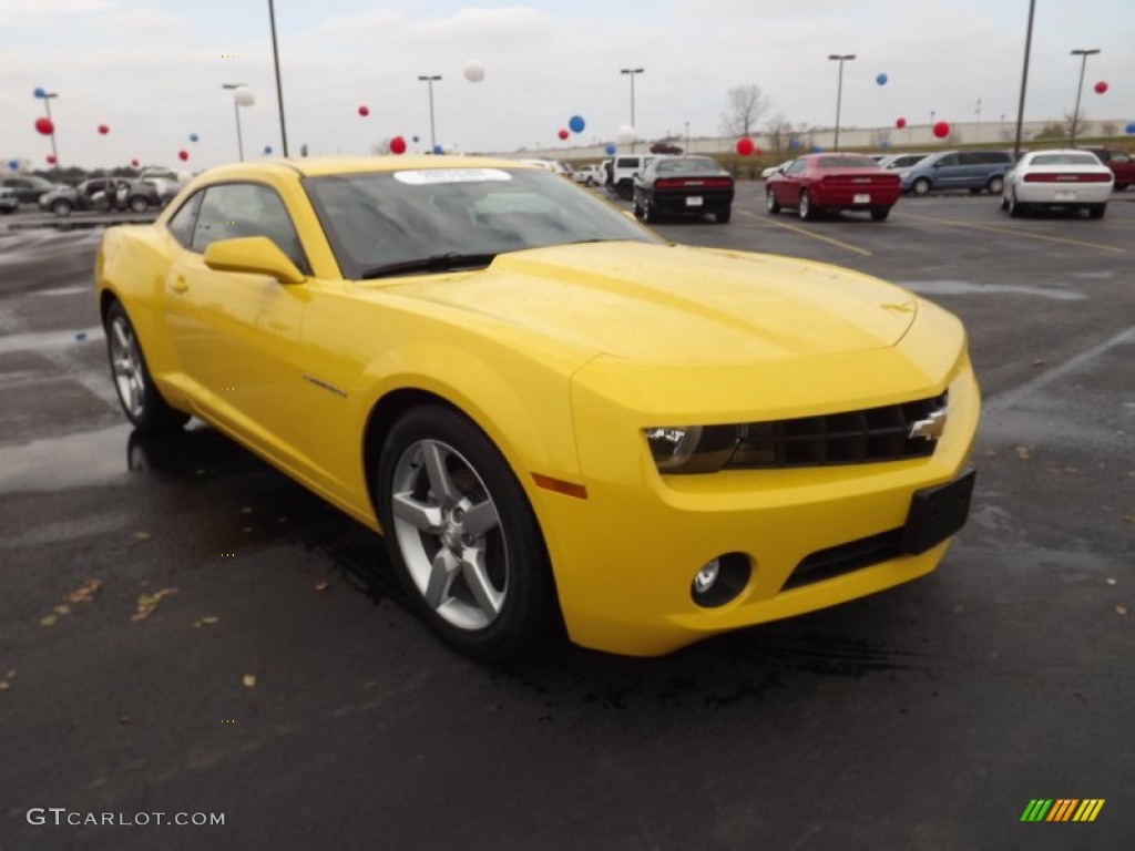2011 Camaro LT Coupe - Rally Yellow / Black photo #3