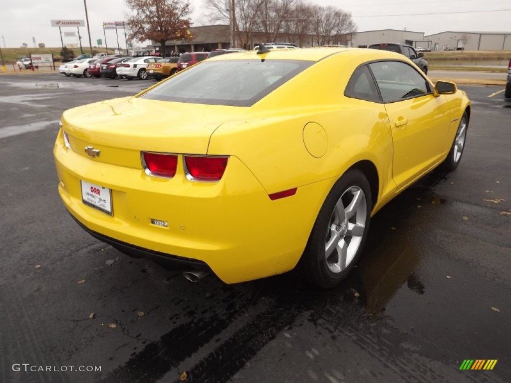 2011 Camaro LT Coupe - Rally Yellow / Black photo #5