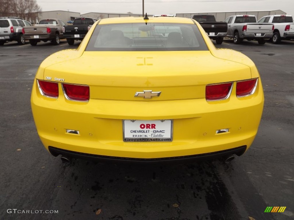 2011 Camaro LT Coupe - Rally Yellow / Black photo #6