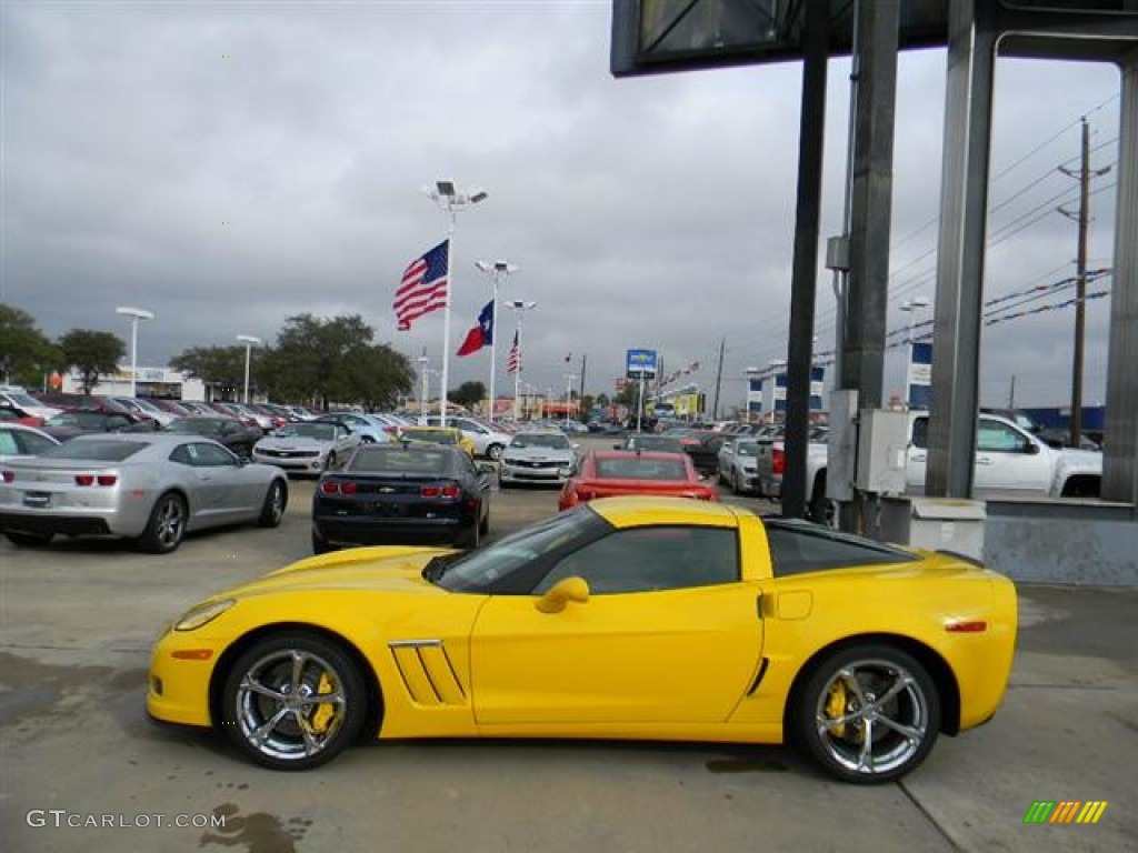 2012 Corvette Grand Sport Coupe - Velocity Yellow / Ebony photo #8