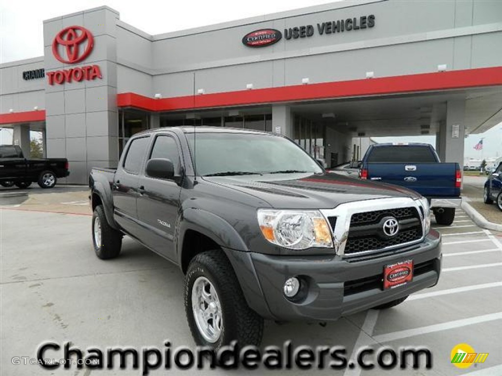 2011 Tacoma V6 SR5 PreRunner Double Cab - Magnetic Gray Metallic / Graphite Gray photo #1