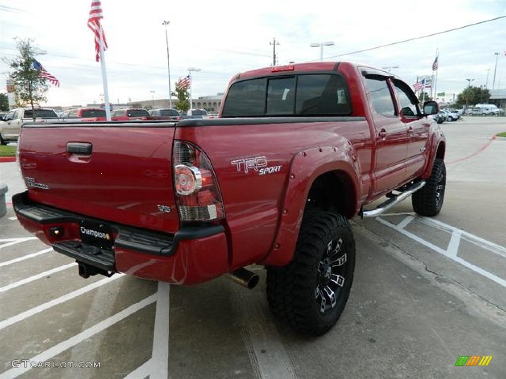 2011 Tacoma V6 TRD Sport Double Cab 4x4 - Barcelona Red Metallic / Graphite Gray photo #5