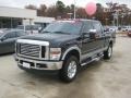 2008 Black Ford F250 Super Duty Lariat Crew Cab 4x4  photo #1