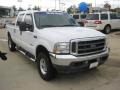 2003 Oxford White Ford F250 Super Duty Lariat Crew Cab 4x4  photo #6