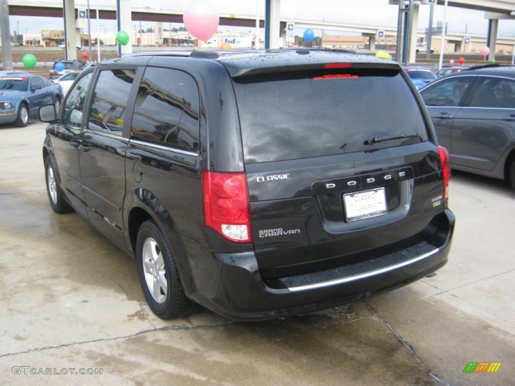 2011 Grand Caravan Crew - Brilliant Black Crystal Pearl / Black/Light Graystone photo #3